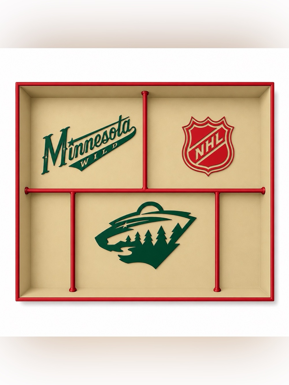 Minnesota Wild NHL Pocket Dump Tray - For Keys, Wallet, Money, Etc